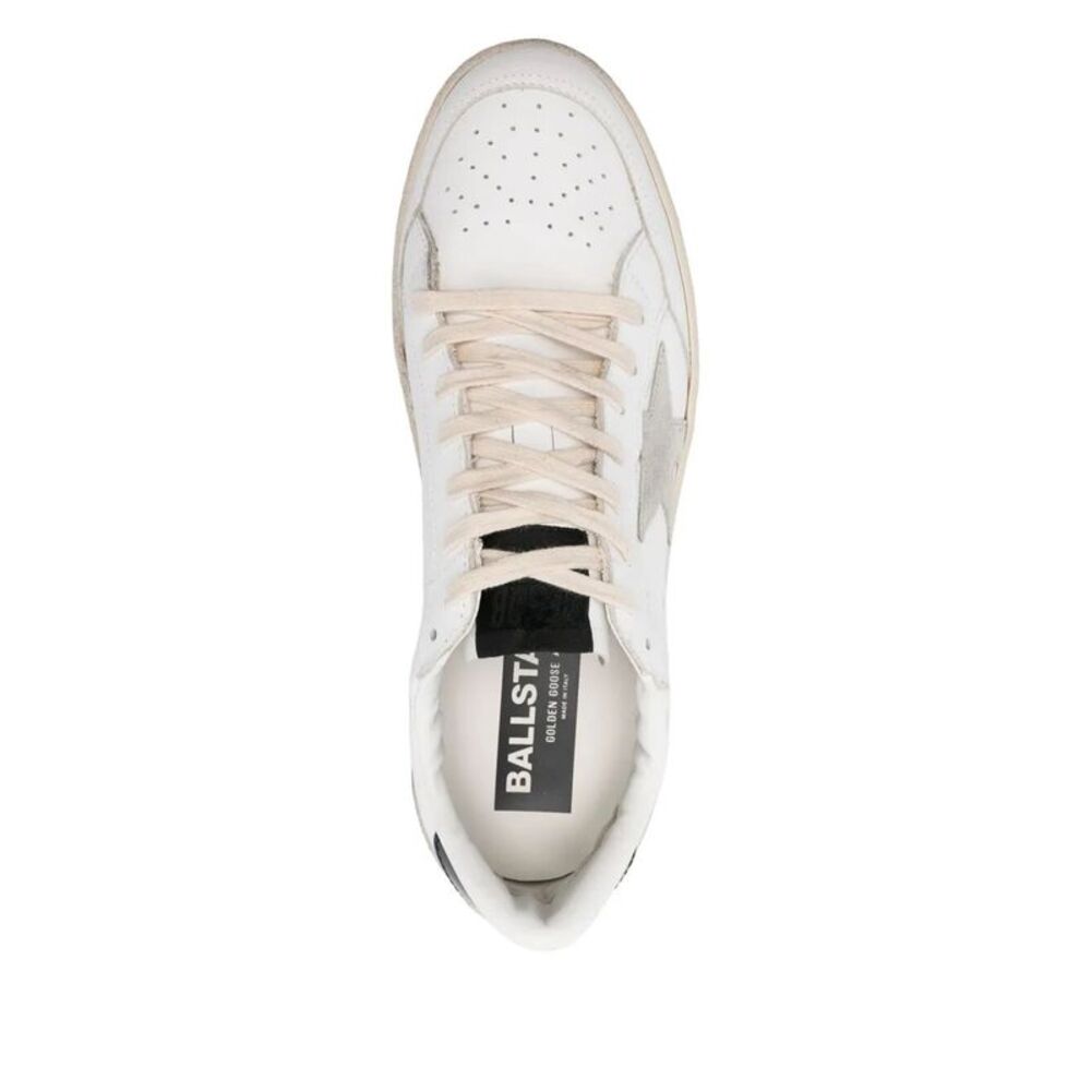 Golden Goose Men Ballstar 2 Leather Upper And Spur Suede Star Shiny Leather Heel - Picture 4 of 4